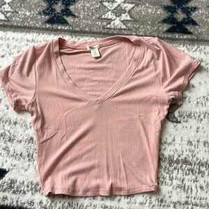 V neck baby tee